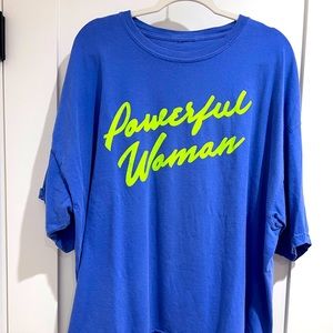 LALA oversized tee that’s been cut off